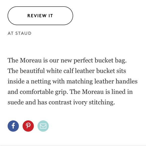 Gorgeous STAUD white Moreau leather bucket bag - Picture 9 of 16